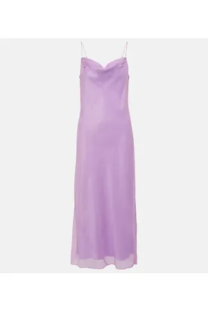 Vince Vestido lencero de seda