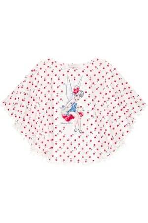 MONNALISA Poncho de muselina de algodón estampado