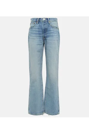 RE/DONE Jeans rectos de tiro medio