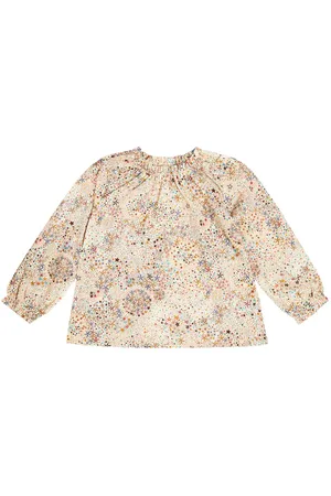 Il gufo Top en jersey de algodón estampado
