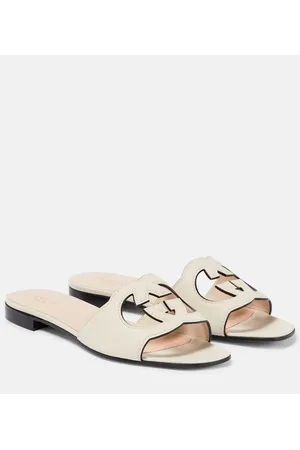 Gucci Sandalias de piel con GG