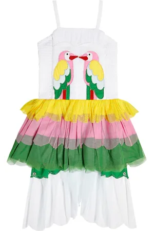 Stella McCartney Vestido de tul a capas