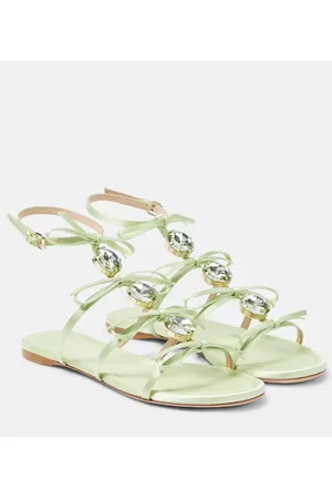 Giambattista Valli Sandalias de satén adornadas