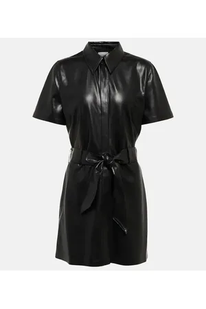 Nanushka Vestido corto Halli de piel sintética
