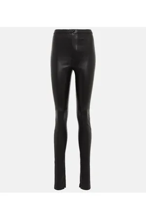 WARDROBE.NYC Leggings de piel de tiro alto