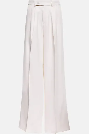 AMIRI Pantalones anchos de tiro alto plisados