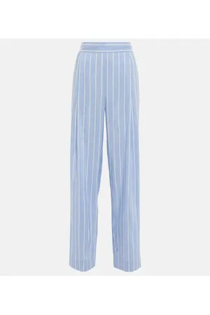 Vince Pantalones anchos de tiro alto a rayas
