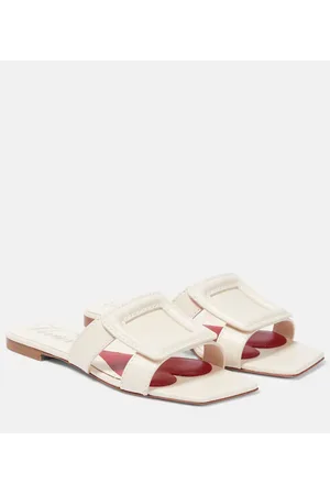 Roger Vivier Sandalias de piel con hebilla