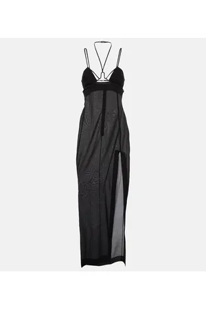 Nensi Dojaka Vestido de fiesta de algodón halter