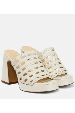Souliers Martinez Sandalias Alba de piel tejida