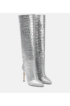 PARIS TEXAS Botas mosqueteras de piel grabada