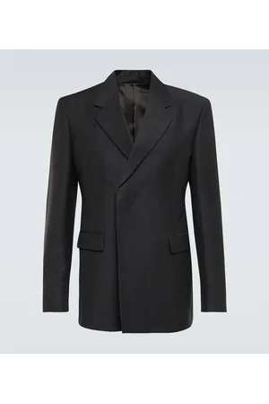 Prada Blazer cruzado de mohair y lana