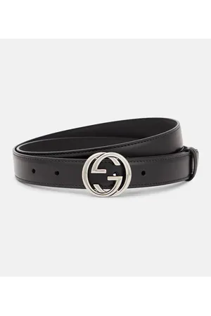 Gucci Cinturón de piel con GG