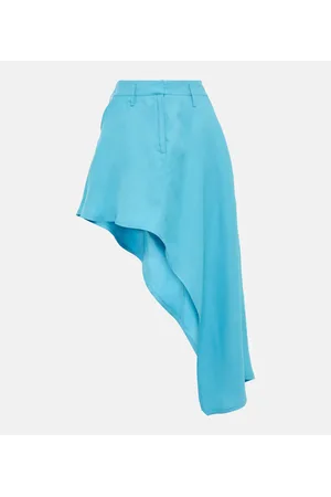 Stella McCartney Minifalda asimétrica de sarga