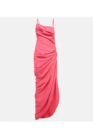 Jacquemus Vestido largo La Robe Saudade de gasa