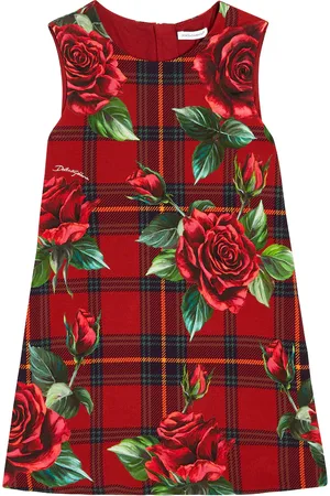 Dolce & Gabbana Vestido en mezcla de algodón estampado