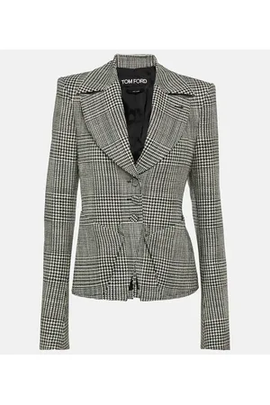 Tom Ford Chaqueta de lana virgen a cuadros