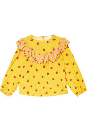 Stella McCartney Blusa con volantes estampada