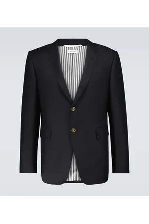 Thom Browne Blazer de sarga de lana