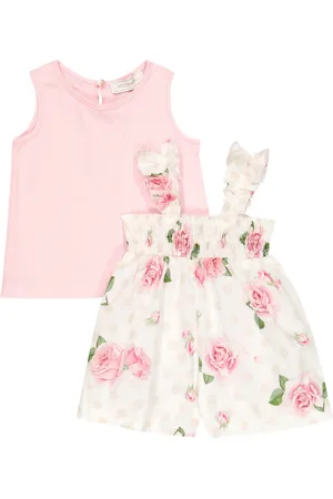 MONNALISA Bebé - set de mono y top floral