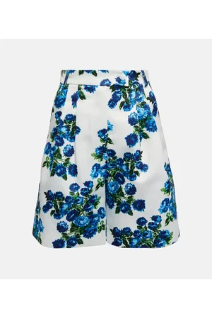EMILIA WICKSTEAD Shorts Elliotta de tiro alto florales