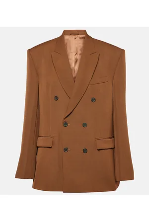 WARDROBE.NYC Blazer cruzado de lana