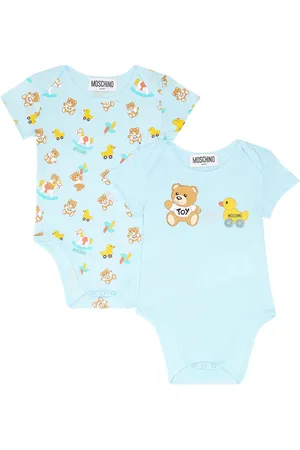 Moschino Bebé - set de 2 bodies de algodón