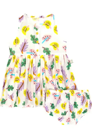 Stella McCartney Bebé - set de vestido y braga de algodón estampado