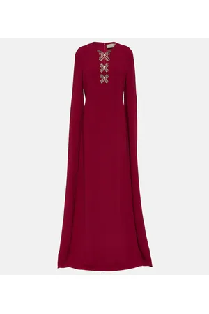 Elie saab Vestido de fiesta en crepé adornado