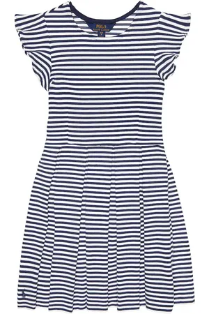 Ralph Lauren Vestido de algodón a rayas