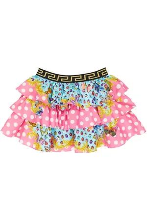 VERSACE Falda Butterflies de algodón estampada
