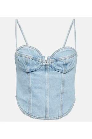 MAGDA BUTRYM Bustier en denim