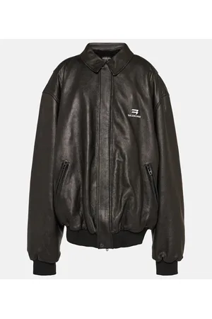 Balenciaga Bomber de piel oversized