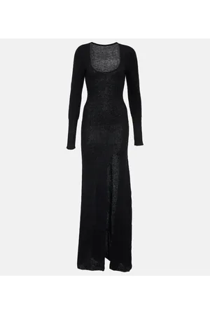 Jacquemus Vestido largo La Robe Dao en mezcla de mohair