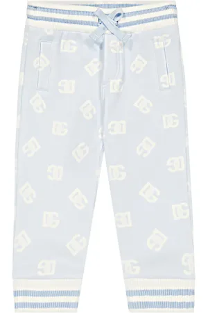 Dolce & Gabbana Bebé - pantalones deportivos de algodón con DG