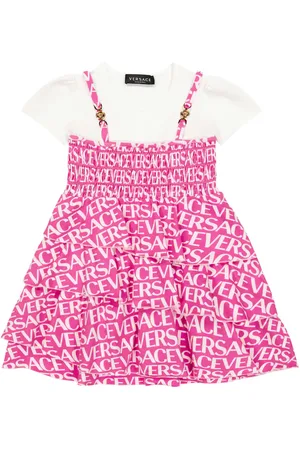 VERSACE Bebé - vestido en mezcla de algodón