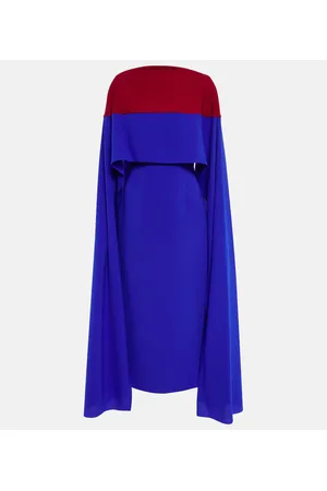Roksanda Vestido midi Elina con capa