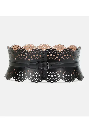 Alaïa Alaïa Cinturón corsé de piel