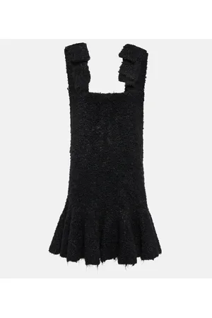 Jil Sander Vestido corto de bouclé mezcla de mohair