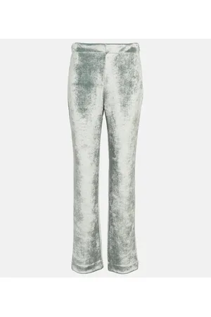 Jil Sander Pantalones rectos en mezcla de lana