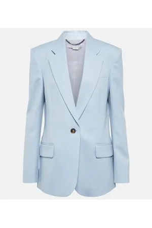 Stella McCartney Blazer de franela de lana