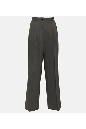 The Row Pantalones anchos en mezcla de lana