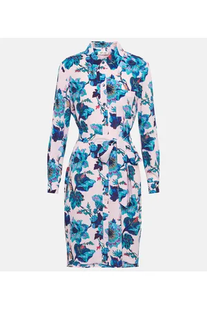 Diane von Furstenberg Vestido camisero corto Prita floral