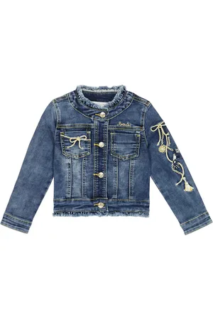MONNALISA Chaqueta en denim bordada