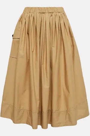 CO Falda midi de algodón n silueta A