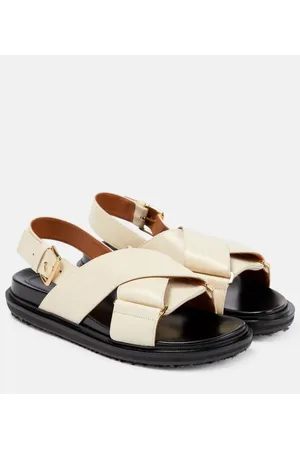 Marni Sandalias Fussbett de piel