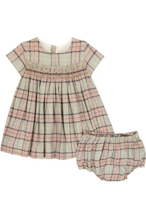 BONPOINT Bebé - vestido y braga Maruska a cuadros
