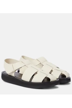 The Row Sandalias Fisherman de piel