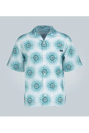 Prada Camisa Pois de popelín de algodón
