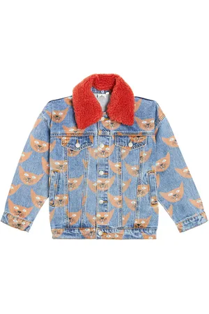Jelly Mallow Chaqueta de denim con borrego sintético
